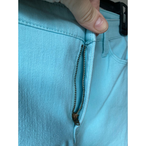 Talbots Aqua Jegging Crop Pants Sz 2P Straight Fit Preppy Academia Brunch 90s - Picture 7 of 8